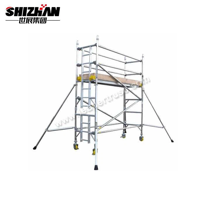 Aluminum scaffolding with wheel